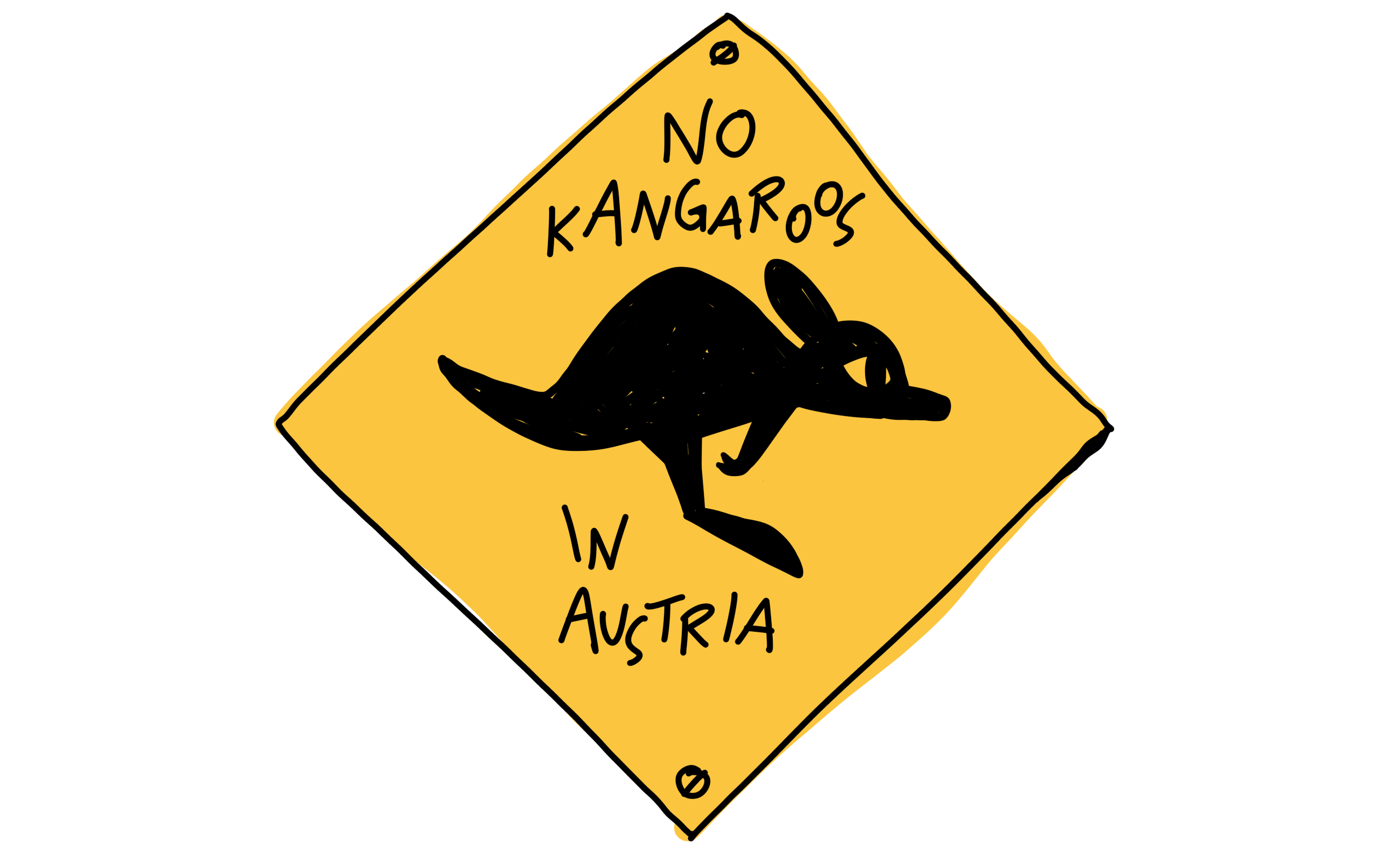 No Kangaroos in Austria Logo