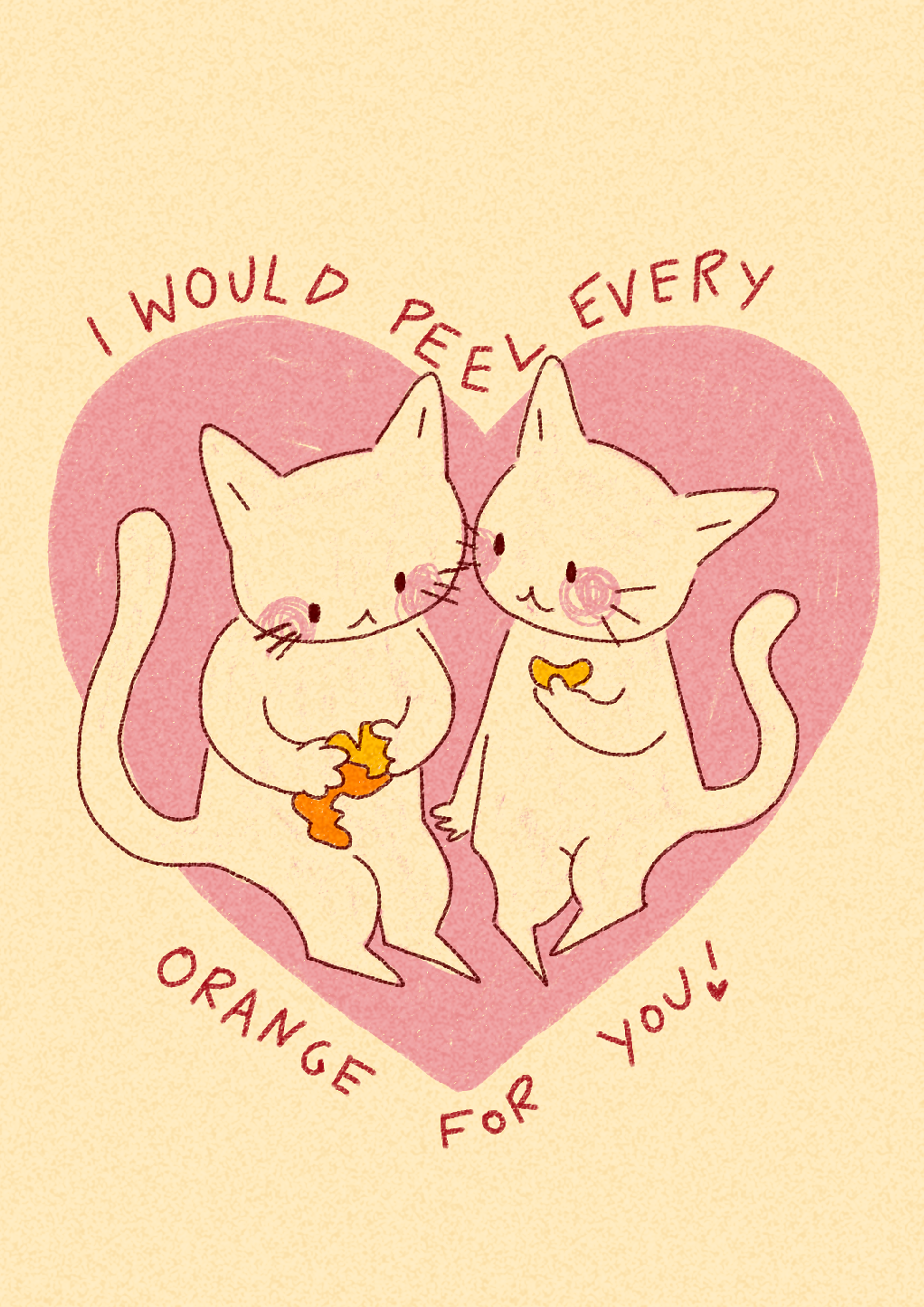 Illustration Cats Orange
